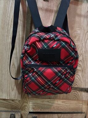 Victorias secret Pink Mini Backpack Red Plaid